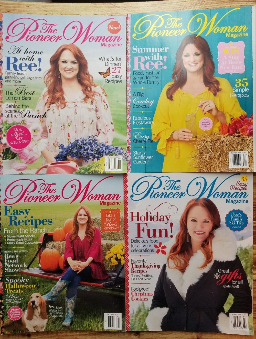 The Pioneer Woman Magazine Collection 2018 Set Ree Drummond Spring Summer Fall